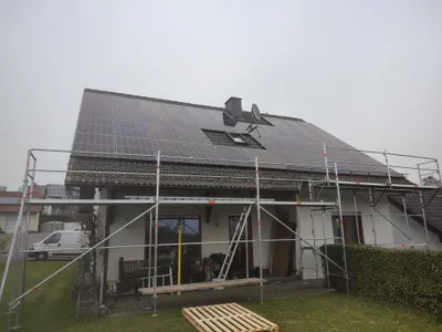 Gerüst für Renovierungsarbeiten